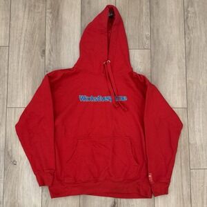 Ikon Colt 45 Red Pullover Hoodie Adult Size Large Streetwear Drawstring Sweater